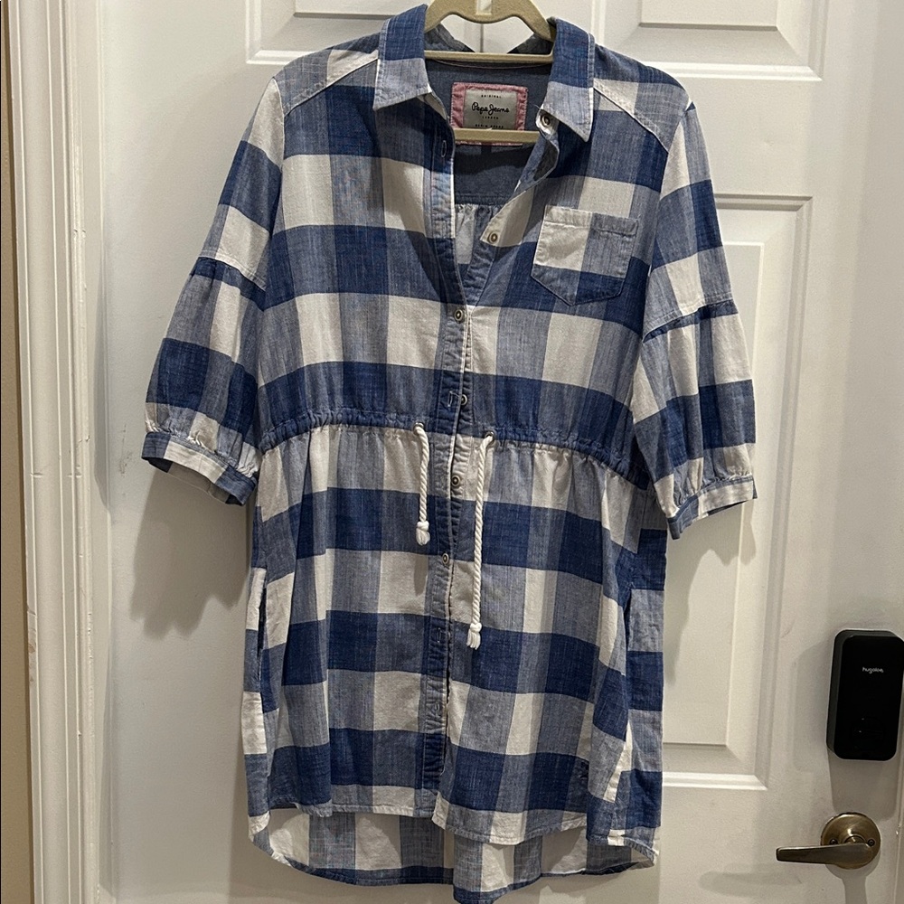 Pepe Jeans Pink and Blue Denim Label